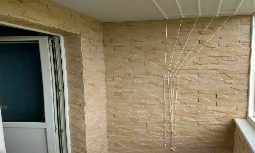 ОТДЕЛКА БАЛКОНА КАМНЕМ ОТДЕЛКА БАЛКОНА КАМНЕМ